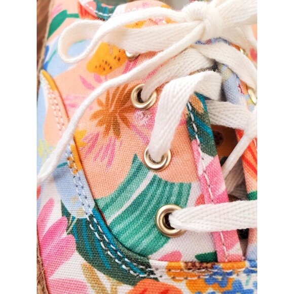 Keds Rifle Co Womens Floral Beachy Print Platform Espadrille Sneakers 8.5 - Picture 11 of 11